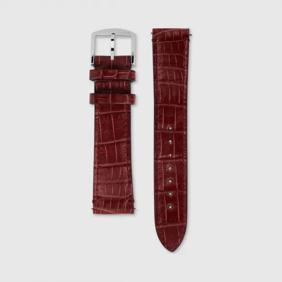 古驰/Gucci Grip系列鳄鱼皮表带，38毫米 596388-I18V0-6003