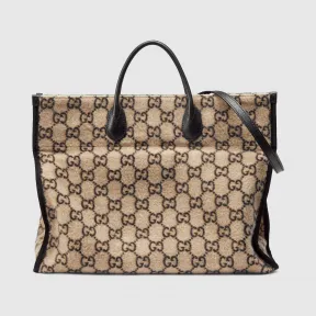 古驰/Gucci 男士 GG羊毛购物袋 598169_G38ET_9769