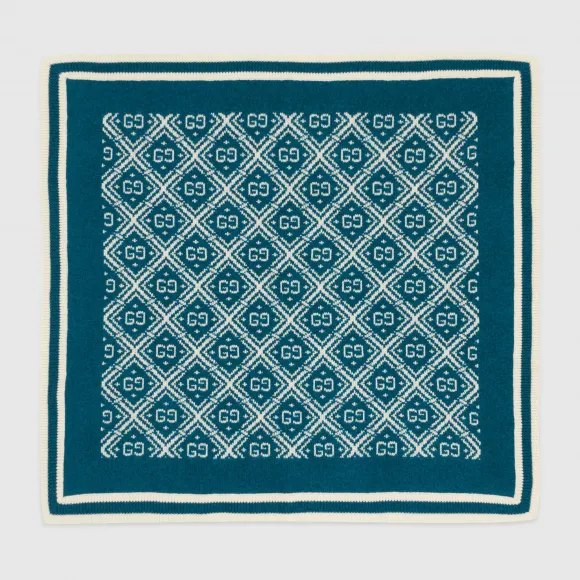 古驰/Gucci 婴儿GG羊毛盖毯 598667_3K206_9268