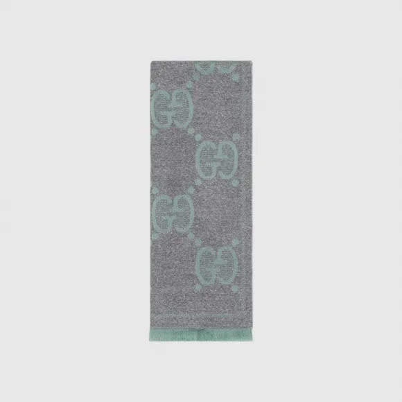 古驰/Gucci GG羊毛提花围巾 598993-3GC15-3962 