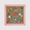 古驰/Gucci GG花卉印花真丝围巾 602585-3G001-9772