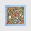 古驰/Gucci GG Flora印花真丝围巾 602585-3G001-9769