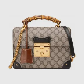 古驰/Gucci Padlock系列GG小号竹节肩背包 603221-9U8YG-9861