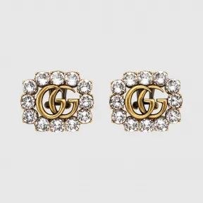 古驰/Gucci 水晶双G耳环 605779_J1D50_8066