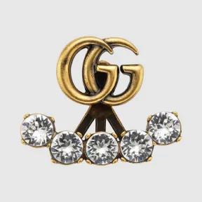 古驰/Gucci 单边水晶双G耳环 605853-J1D50-8066