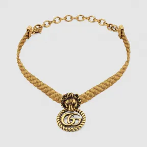 古驰/Gucci 双G狮头项圈 605876-I4600-0933