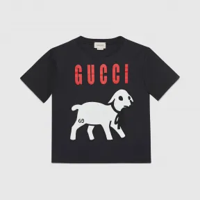 古驰/Gucci 儿童Gucci小羊印花棉质T恤 609675_XJB92_1150