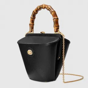 古驰/Gucci 日本限量小号竹链水桶包 616437-DJ20K-1000