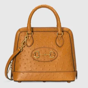 古驰/Gucci [Gucci Horsebit 1955] 鸵鸟皮包 621220-EY00G-7744