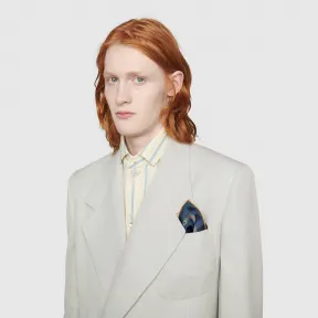 古驰/Gucci 饰互扣式双G织带口袋方巾 621573_4G001_4000