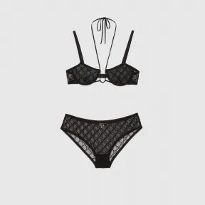 古驰/Gucci 女士 GG薄纱内衣套装 624923-XJBVY-1000