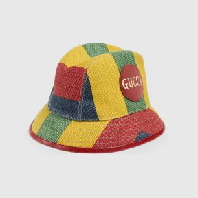 古驰/Gucci  Baiadera宽条纹渔夫帽 627158-4HL04-8474