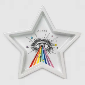 古驰/Gucci 彩色星眼印花星星造型首饰托盘 629015-ZAE8K-9061