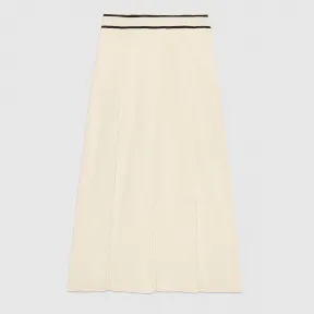 古驰/Gucci 人造细丝褶皱中长裙 629429-XKBBZ-9207