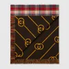 古驰/Gucci 互扣式双G格纹羊毛盖毯 630753-ZAE7F-6397