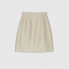 古驰/Gucci 女士 轻质GG金银丝线迷你裙 631492-ZAD7L-9077