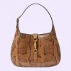 古驰/Gucci Jackie 1961 小号金属蟒蛇皮包 636709-EAAGT-2756