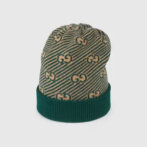 古驰/Gucci 儿童GG斜纹羊毛帽 645515-4K206-3179