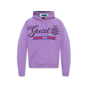 古驰/Gucci 紫色 100% 棉质 男士 连帽衫 646953-XJD23-5460