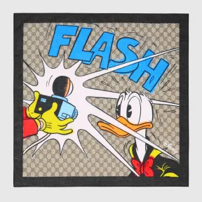 古驰/Gucci Disney x Gucci唐老鸭印花GG图案方巾 649630-4G101-9769