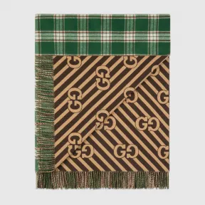 古驰/Gucci 双面羊毛盖毯 660541-ZAG8Q-3743 