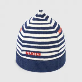 古驰/Gucci 儿童Gucci条纹羊毛帽 660617-4K206-4178