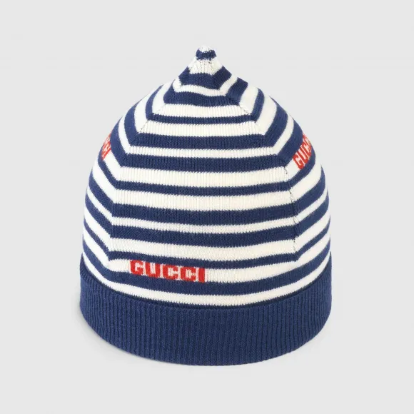 古驰/Gucci 儿童Gucci条纹羊毛帽 660617-4K206-4178