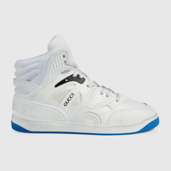 古驰/Gucci Gucci Basket男士高帮球鞋 661301-2SHA0-9014 