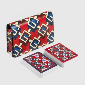 古驰/Gucci 几何G印花扑克牌套装（两副） 662295-2ZV0G-6475 
