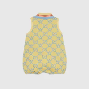 古驰/Gucci 婴儿刺绣细节棉质连身衣 670963-XJDYW-7091