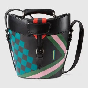 古驰/Gucci 几何印花水桶包 675882-UQBBN-1193