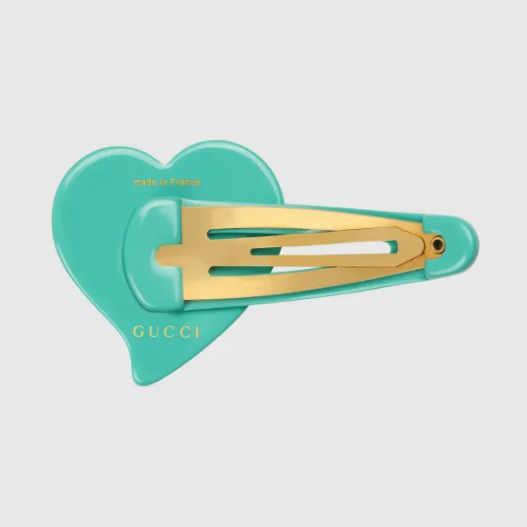 古驰/Gucci Interlocking G心形发夹 679031-I9354-8519