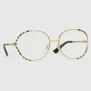 古驰/Gucci 贴合设计圆形镜框光学眼镜 684449-I3330-8291 