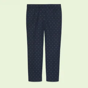 古驰/Gucci 双 G 点棉质正装裤 694596-ZAIT8-4893 