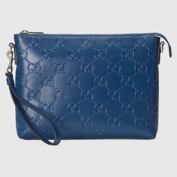 古驰/Gucci GG 压纹中号信使包 696009-1W3CN-4122