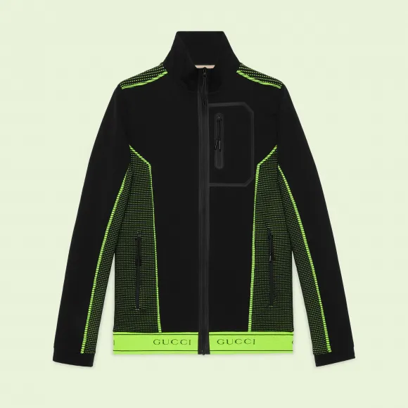古驰/Gucci 提花筒状针织布拉链外套 698540-XJEH2-1131 