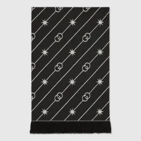 古驰/Gucci 对角设计Interlocking G星星羊毛毛毡 698791-ZAJIX-1070