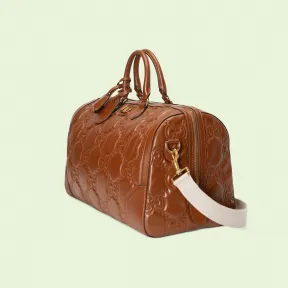 古驰/Gucci GG 绗缝皮革中号行李袋 700762-UM8FG-2595 