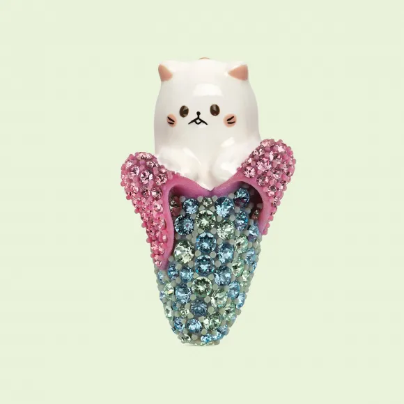 古驰/Gucci Bananya水晶发夹 700866-IAAAU-8518 