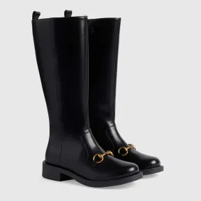 古驰/Gucci 马衔扣儿童靴 702897-U3D00-1000 