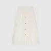古驰/Gucci 白色棉质帆布百褶裙 708845-XDB7J-9000