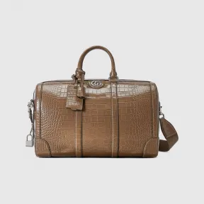 古驰/Gucci 双 G 鳄鱼纹行李袋 710860-EAAIM-2351