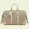 古驰/Gucci 双 G 蟒蛇纹滚边行李袋 710860-FAALG-8355 