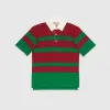 古驰/Gucci 儿童条纹棉质马球衫 711545-XJE5B-3667
