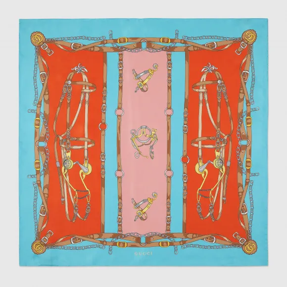 古驰/Gucci 双 G 印花围巾吊带 712443-3G001-4972 