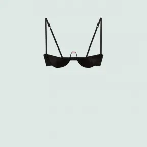 古驰/Gucci 蝴蝶结丝绸文胸 715872-XUAF7-1000 