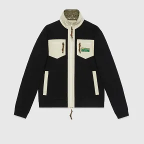 古驰/Gucci 带拉链的棉质拼接夹克衫 720576-XJE45-1082