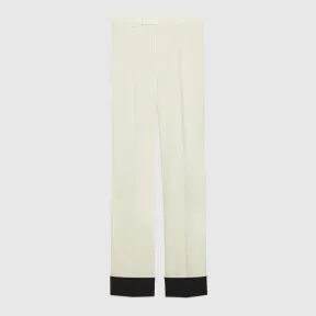 古驰/Gucci 羊毛马海毛长裤配翻边袖口 721900-ZAK9G-9198