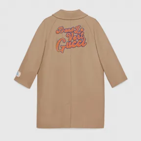 古驰/Gucci 带修补布料的羊毛儿童外套 722659-XWAWF-2602