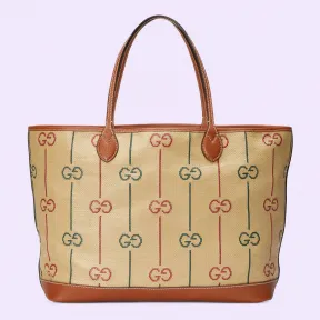 古驰/Gucci GG棉质大号托特包 726755-FABK0-9153